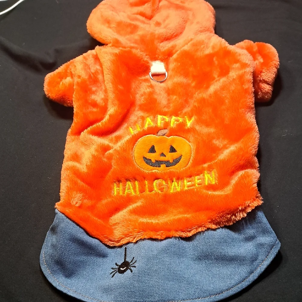 Orange Halloween Pumpkin Dogs Costume